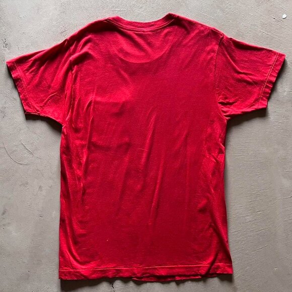 vintage single stitch fruit of the loom red pocket tee - Picture 3 of 4